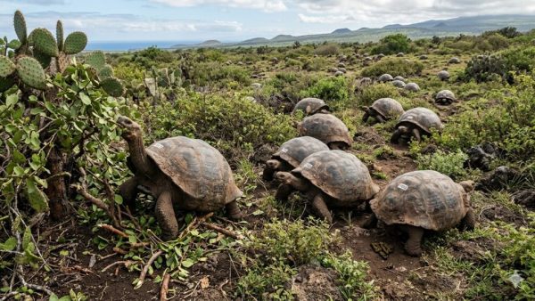 More Than 1,500 Giant Tortoises Brought Back To Galápagos Are Tearing Down Shrubs, Spreading Seeds And Restarting Broken Ecological Processes