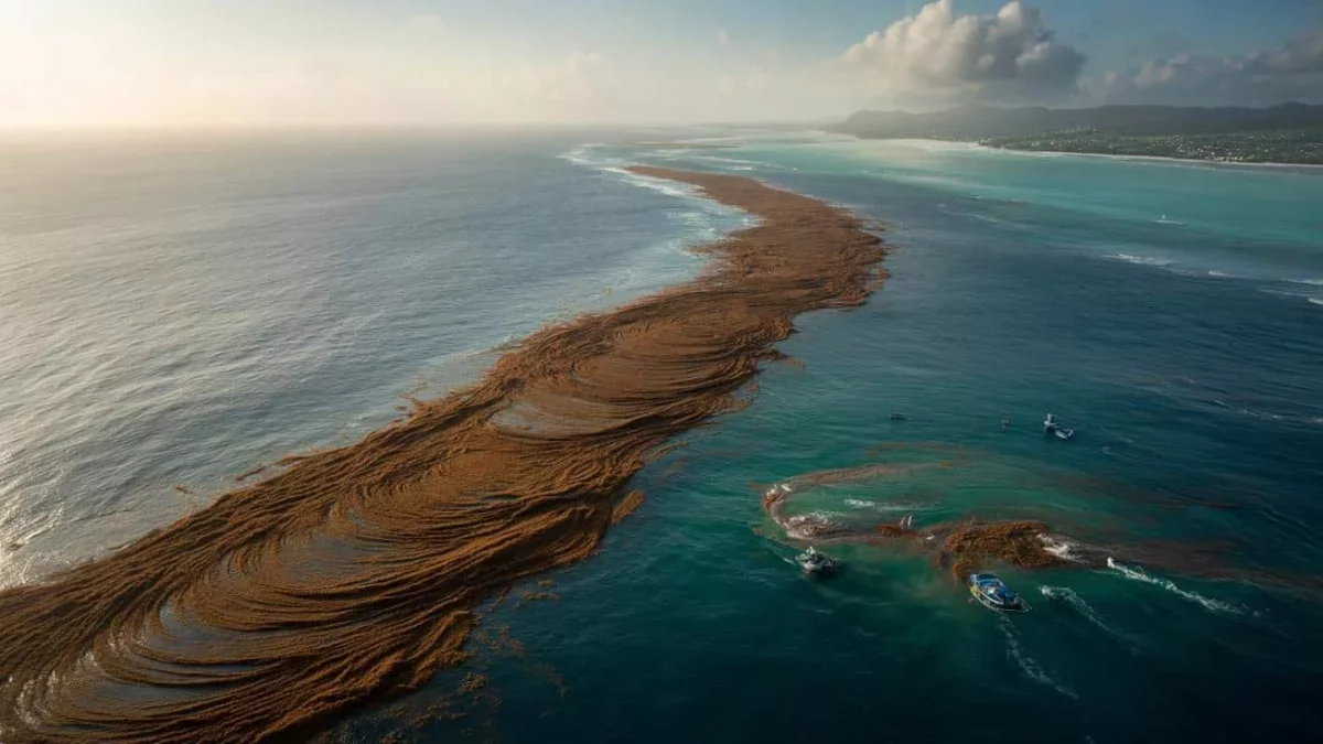 The Shocking Brown Ribbon Swallowing the Atlantic Ocean – What You Need to Know