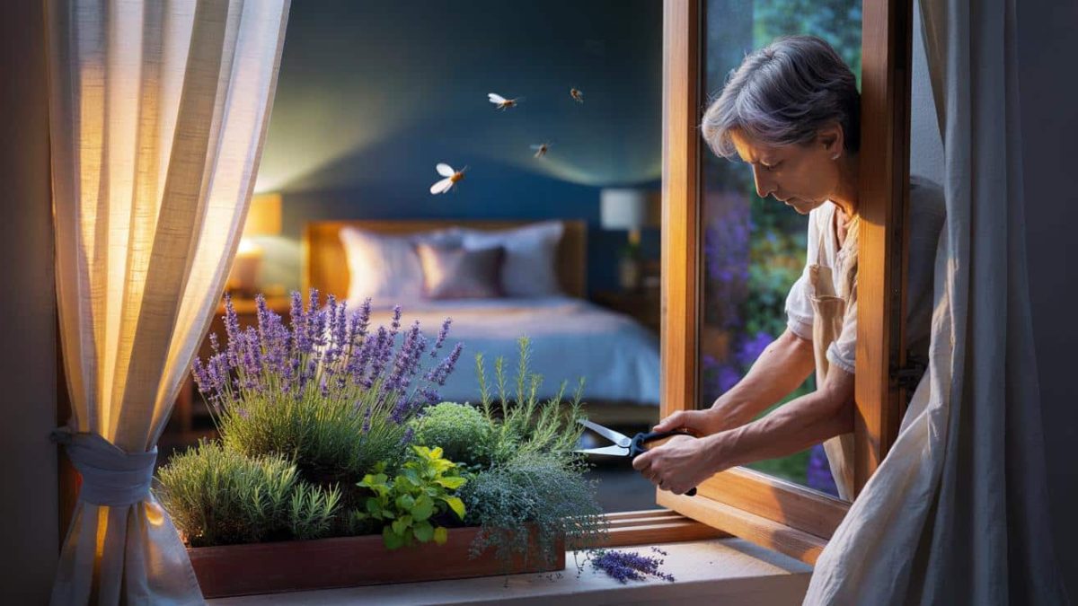 A gardener explains how planting lavender near windows improves sleep and deters insects naturally