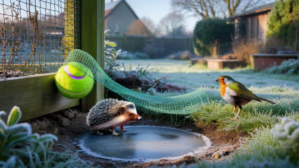 A small gesture that changes everything: why placing tennis balls in your garden can help save birds and hedgehogs this winter