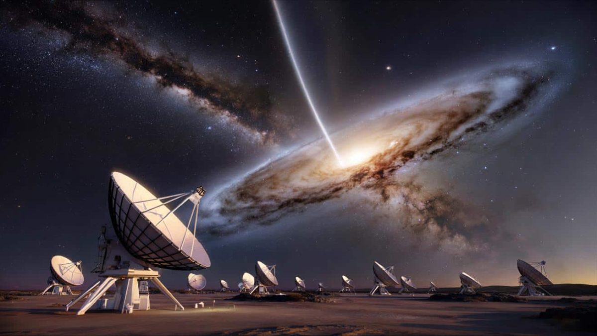 A South African telescope detects a record-breaking cosmic signal 8 billion years old