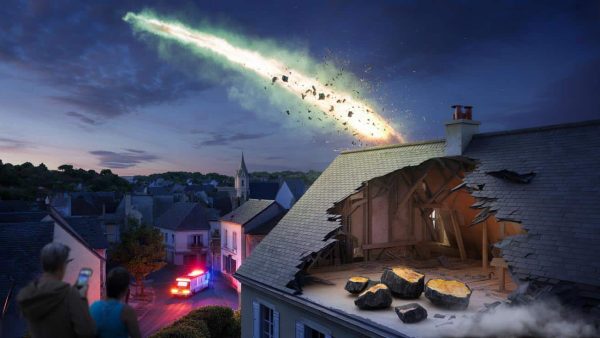A Space Fireball Crosses The French Sky, Punctures A Roof And Meteorite Debris Is Found