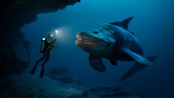 A true living fossil: French divers capture the first-ever images of an iconic species in the depths of Indonesian waters