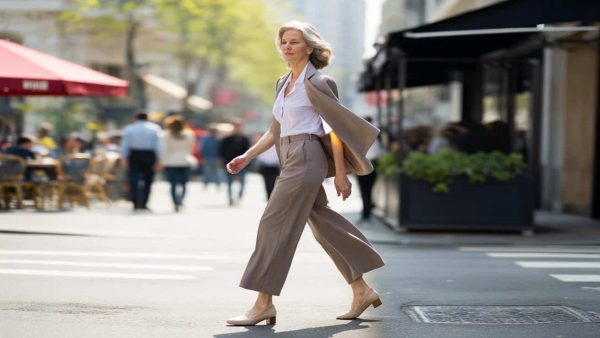 After 50, this fluid Uniqlo trouser lengthens the silhouette