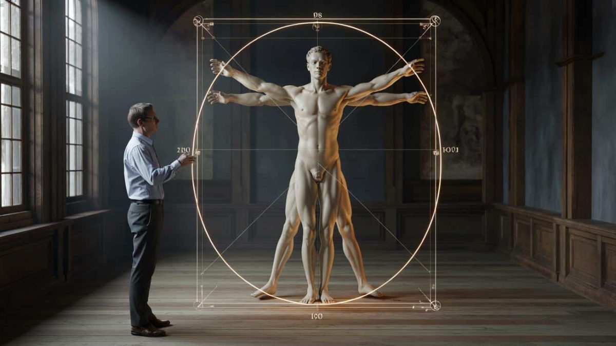 Unlock the Secret Geometry Hidden in the Iconic Vitruvian Man