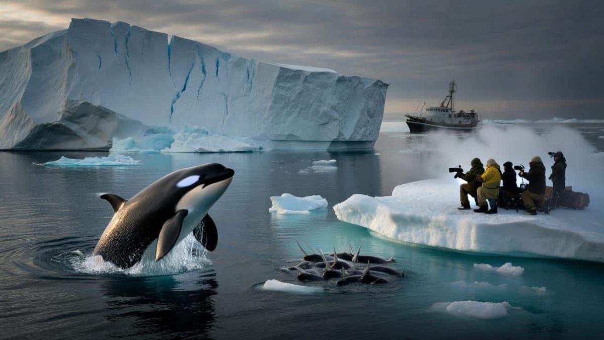 Shocking Discovery: Orcas Breach Near Crumbling Arctic Ice, Experts Warn of Catastrophic Consequences