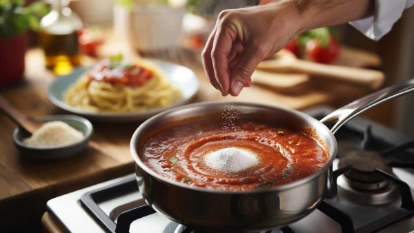 Chefs explain why adding just a pinch of baking soda to tomato sauce can stop heartburn before it starts