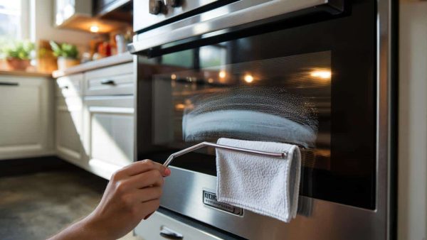 Cleaning Between Oven Door Glass With A Chef’s Clever Hanger Trick