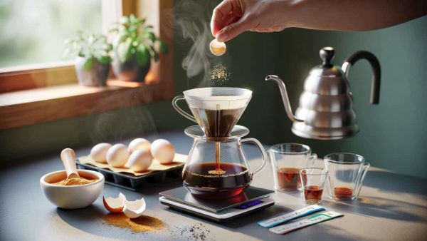 Coffee with eggshells: a mix recommended by experts and here’s why