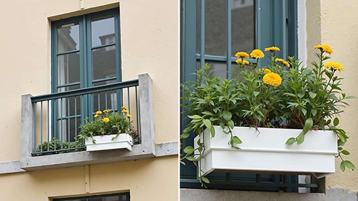 Concrete Balcony: This €8 GiFi Accessory Turns It Into A Real Garden Corner And Saves Hundreds In Renovation Costs