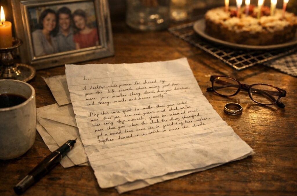 A letter to the woman who never truly loved me but remained my wife for 40 years, raised my children, and always made sure dinner was on the table, the birthdays were remembered, and the life we performed together looked exactly like the one we’d promised each other it would be