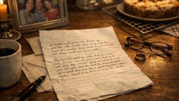 A letter to the woman who never truly loved me but remained my wife for 40 years, raised my children, and always made sure dinner was on the table, the birthdays were remembered, and the life we performed together looked exactly like the one we’d promised each other it would be