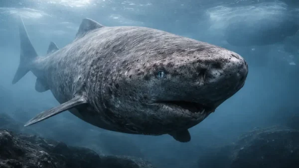 A 392-year-old Greenland Shark that was located in the Arctic Ocean. He’s been wandering the ocean since 1627