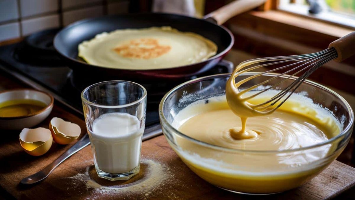 Crêpes: the glass trick and the 1-2-2-2 rule for a perfect batter