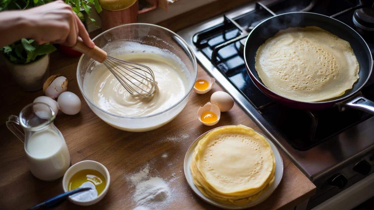 Crêpes: the glass trick and the 1‑2‑2‑2 rule for perfect batter
