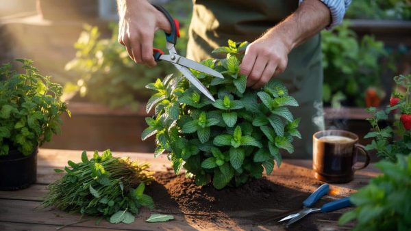 Cut back your mint early in the season: the easy technique that keeps it growing dense and fresh
