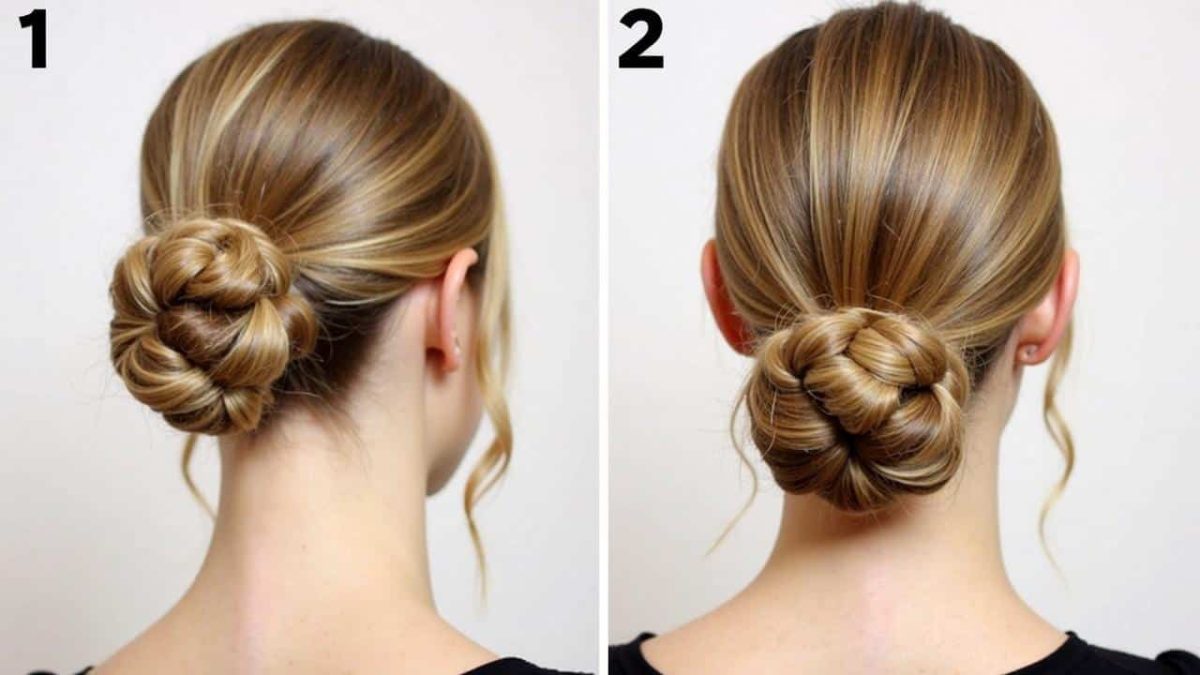 Express chignon: a party hairstyle in under 1 minute