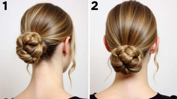 Express chignon: a party hairstyle in under 1 minute