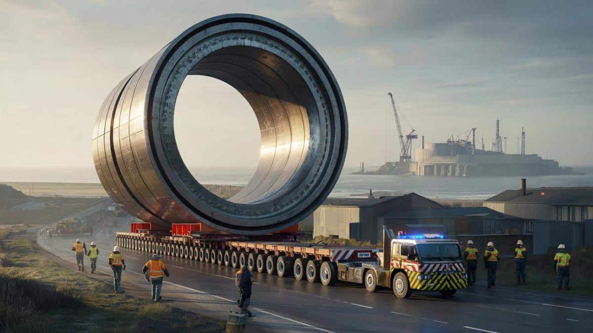 Unbelievable 500-Ton Steel Colossus Fuels UK’s Nuclear Future