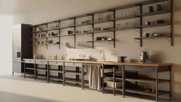 Kitchens Without Cabinets: The Surprising Trend That’s Saving Homeowners Thousands