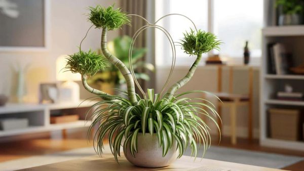 Got a boring spider plant? This simple trick turns it into a living piece of art