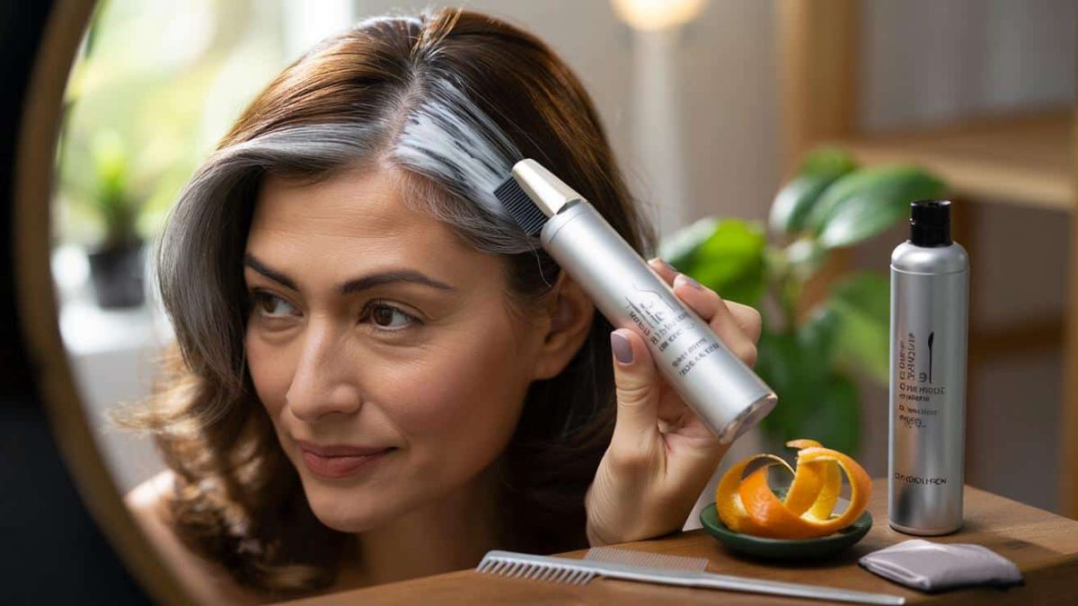 Gray hair gone in an instant: no salon, no hassle