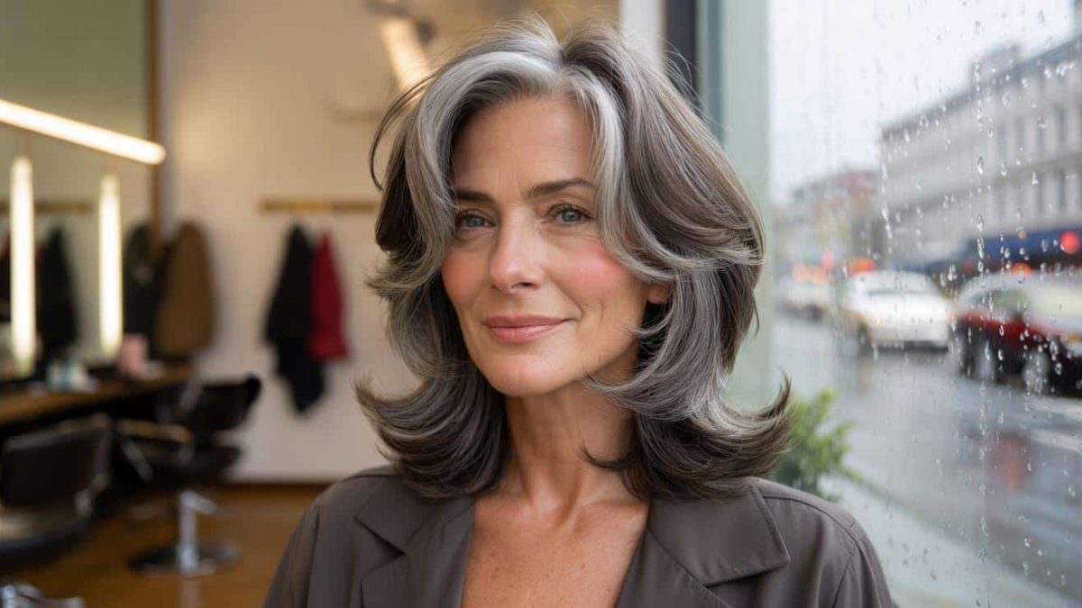Shocking Salon Transformation: The Textured Lob That Erases Years Off Salt-and-Pepper Hair