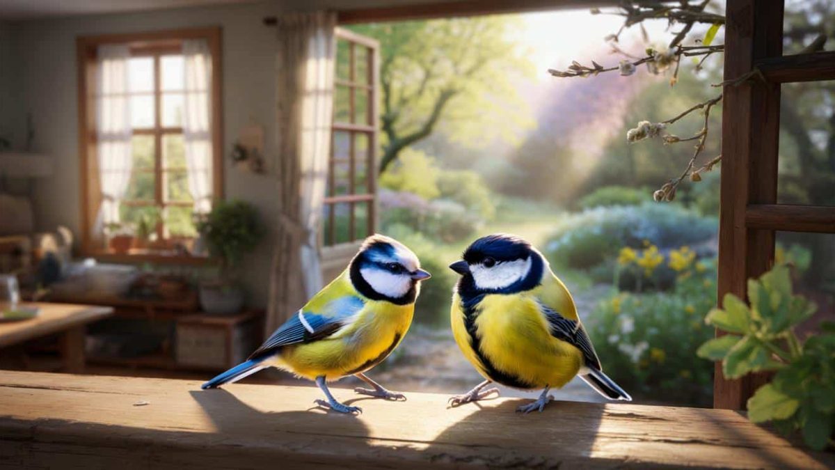 Great tit and blue tit: if this bird comes into your home in March, it is often a very good sign