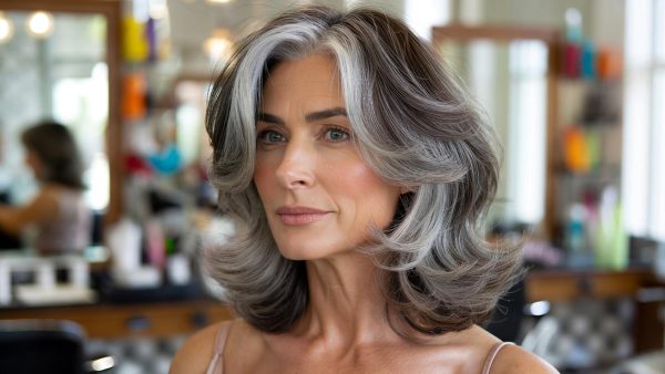Grey hair after 50: how “lowlighting” balayage makes salt-and-pepper strands look chic