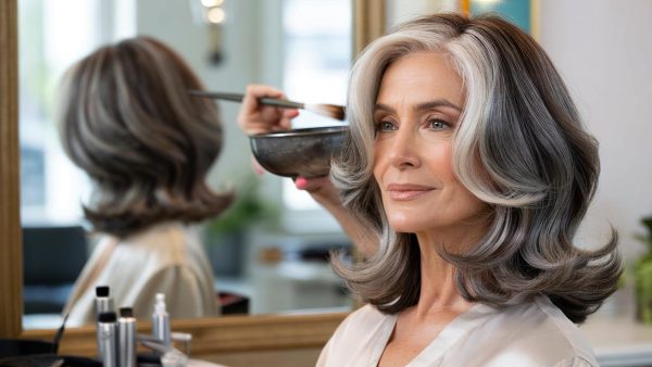 Grey hair after 50: the “salt and pepper” balayage is the best way to enhance it, says a hairdresser