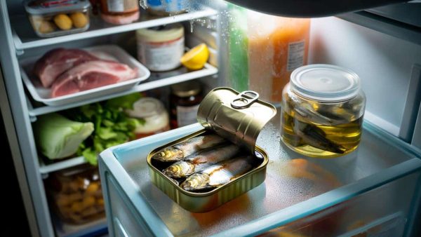 Here’s why leaving an opened tin of sardines in the fridge is a bad idea