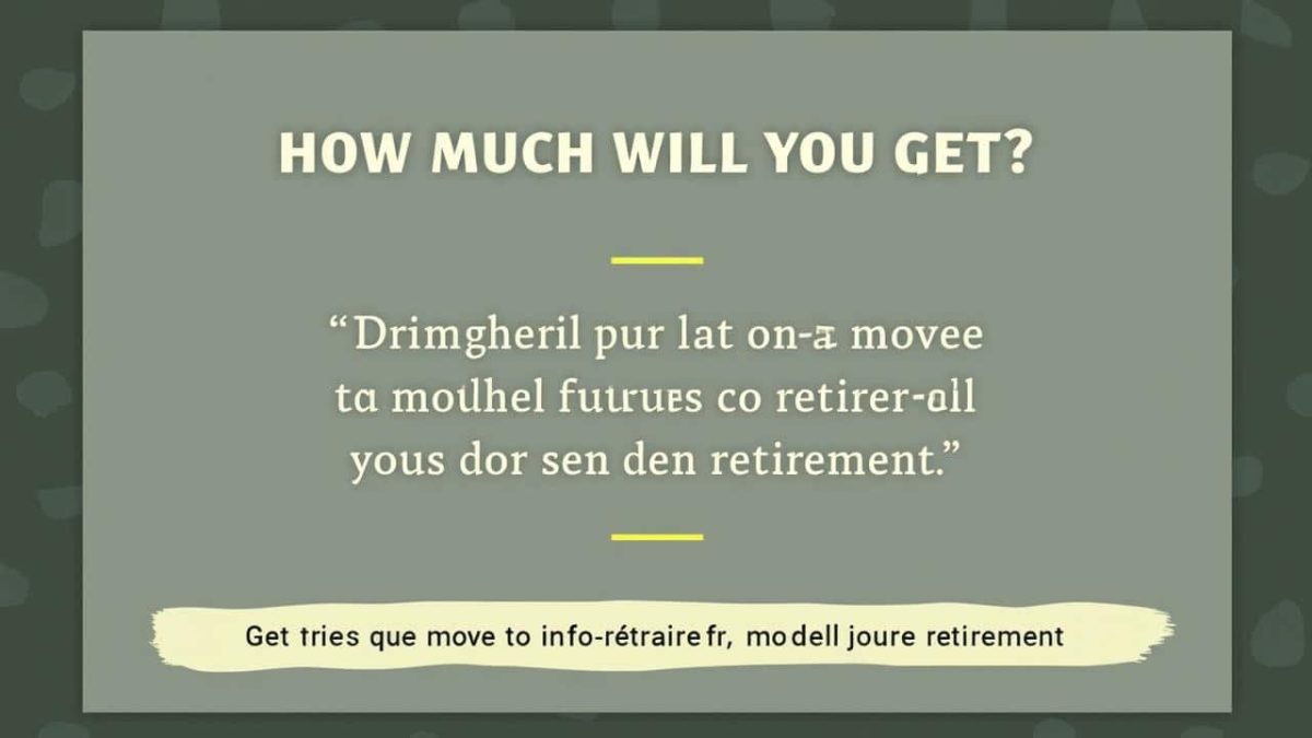 How much will I get?” The one move to make on info-retraite.fr to model your future retirement