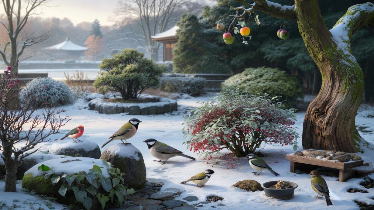 How The Japanese Help Birds In Winter In A Way Most Europeans Would Never Dare (But Maybe Should)