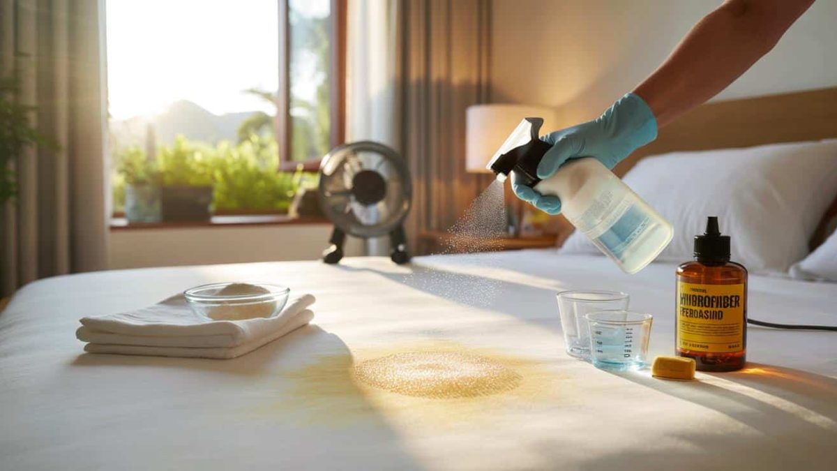 How to remove yellow stains from your mattress with a home hack without damaging it