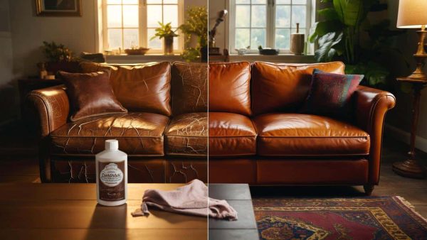 How to stop your leather sofa from cracking and peeling by using one conditioning product that takes five minutes to apply monthly