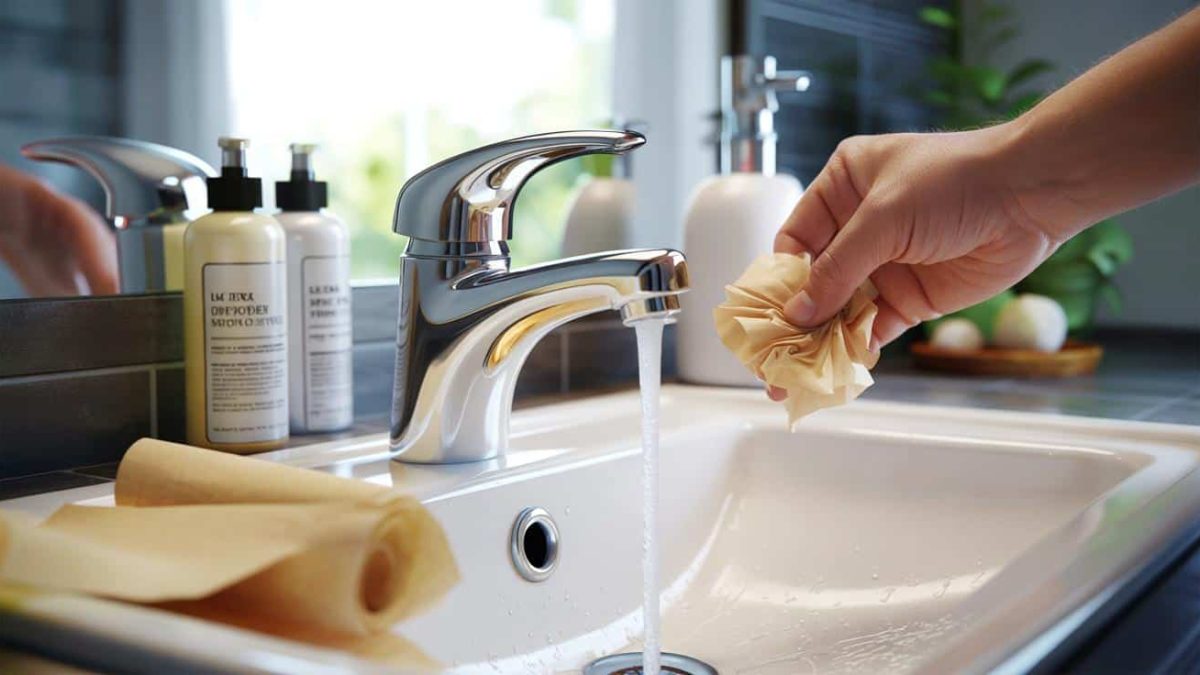 I no longer buy limescale remover: this kitchen paper keeps my taps shiny for a week