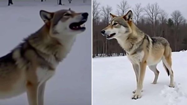 In Canada, a wolf baffles scientists by outsmarting a human device to get food