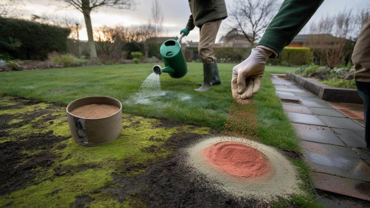 In March, this powder used at the right time turns your lawn green again