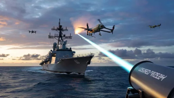 Shocking Footage Reveals US Warship Annihilating Drones with Unbelievable Laser Weapon