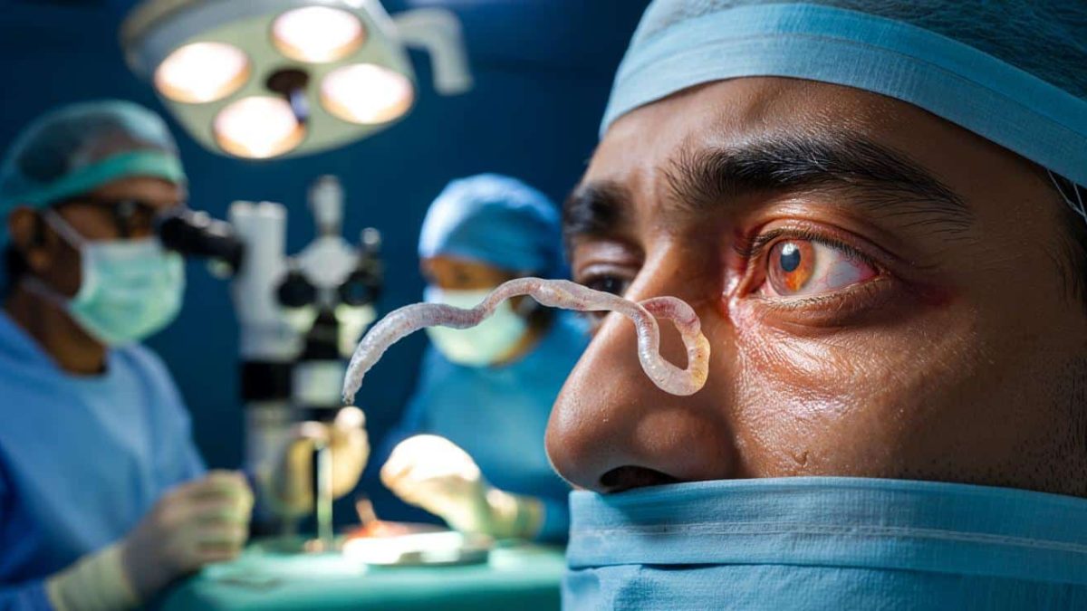 Shocking Discovery: Doctors Suck Worm Out of Man’s Eye 8 Months After Contaminated Meal