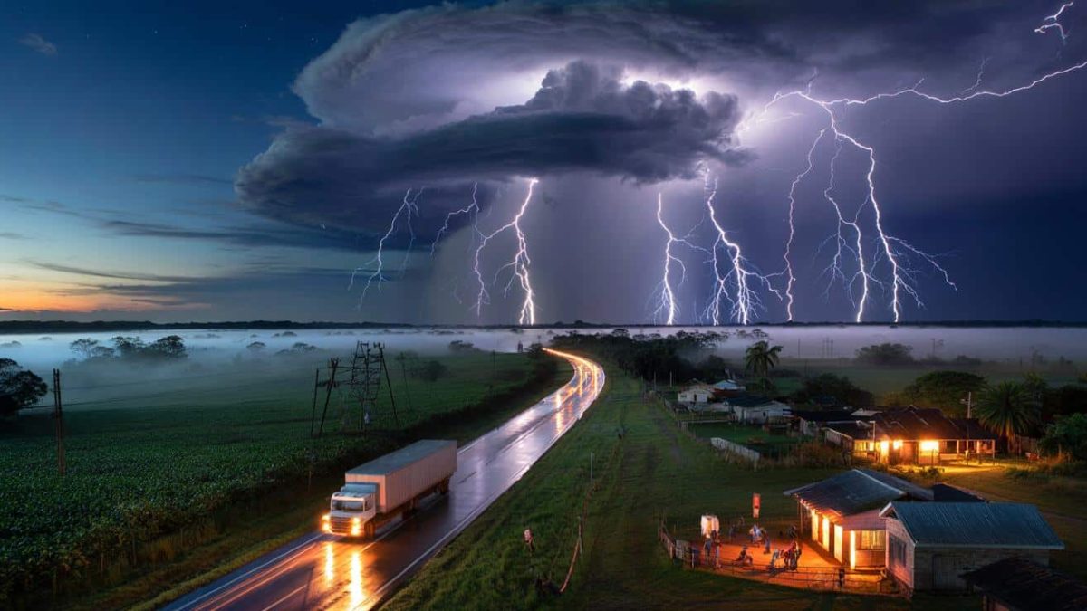 Meteorologists confirm that thunderclouds over Brazil produced continuous lightning for almost two hours breaking global records