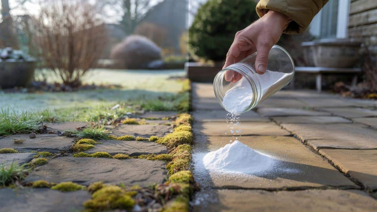 Moss and weeds: this kitchen ingredient wipes them out with zero effort