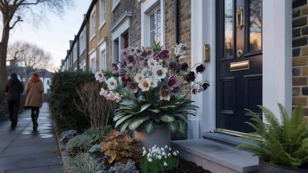 Shocking Secret Plant Turns Drab Door Into Neighborhood Showpiece