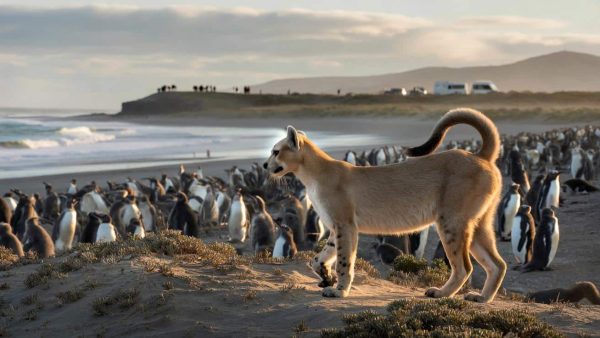 Pumas in Patagonia have started feasting on penguins, but a new study finds their behavior is now changing in unexpected ways