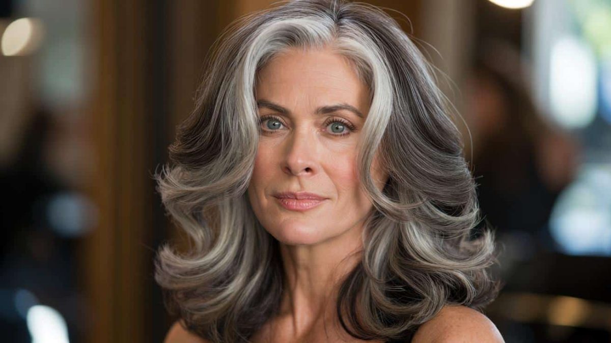 Salt-and-pepper hair: the “High-Low” balayage that makes grey look incredible