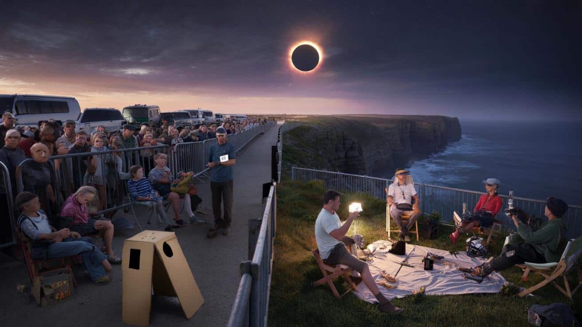Six minutes of total darkness during the eclipse of the century and authorities debate if only paying tourists deserve the best viewing locations