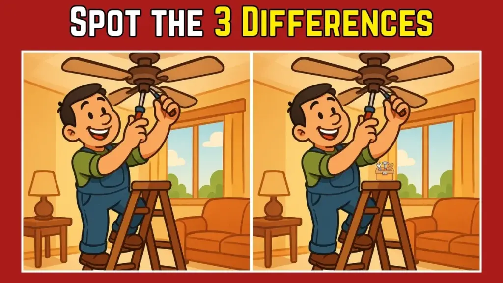 You’ll Never Guess the 3 Subtle Changes in This Fan Repair Puzzle – Can You Spot Them in 7 Seconds?