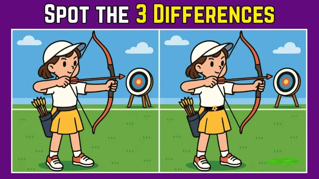 Are You Brave Enough to Spot the 3 Differences in This Archery Photo in Under 9 Seconds?