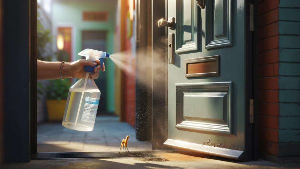 Spraying vinegar on the front door : why people recommend it and what it’s really for