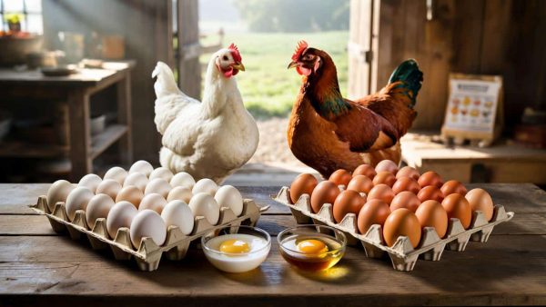 The difference between brown and white eggs finally explained by science